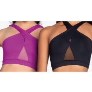 So Danca- kids 14 black color Crop Top with fancy Strap